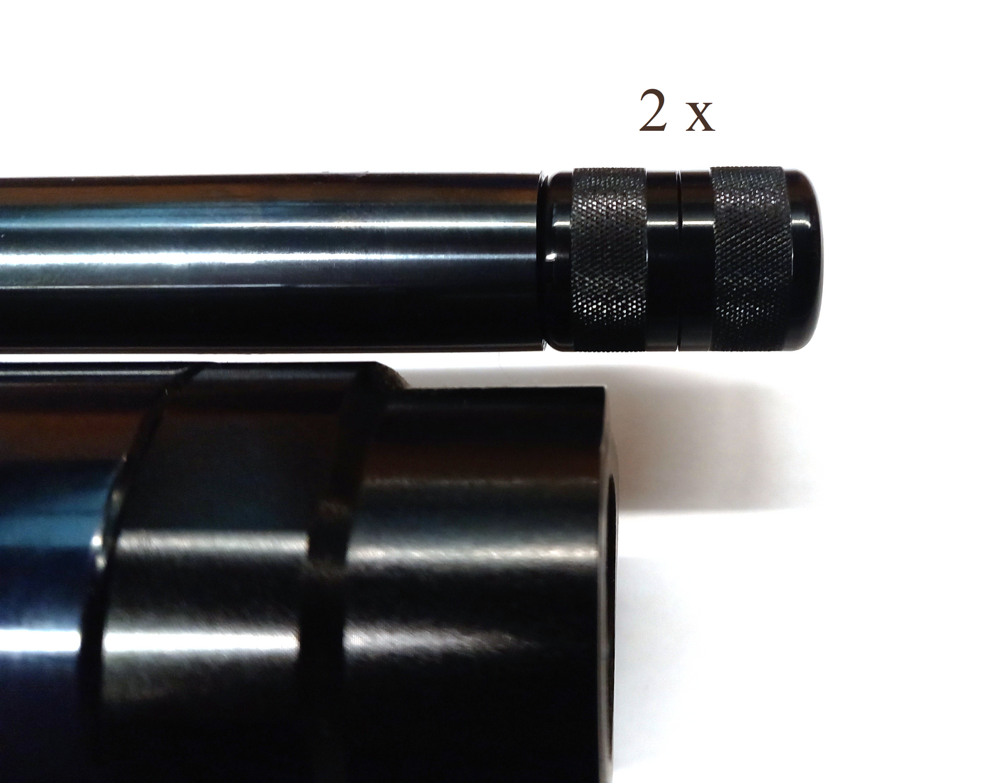 1/2 UNF Thread Protector in gun Black / Silver finish Barrel End Protector